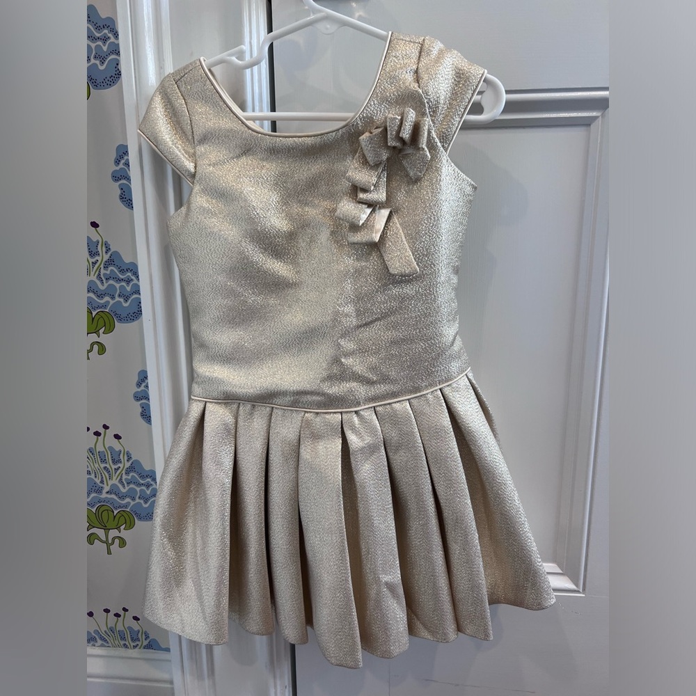 Gold party dress for girls